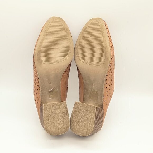 Spring Step Arlyse Tan Leather Mules Size 41 - Picture 8 of 9